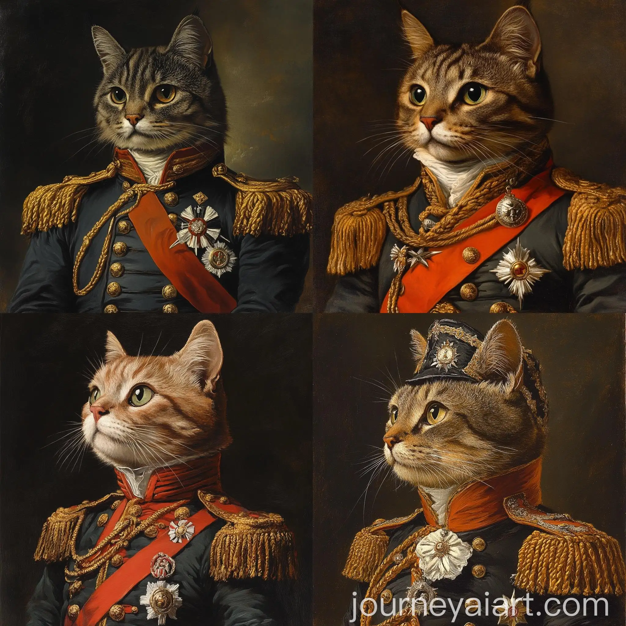 Regal-Feline-in-Napoleons-Army-Soldier-Uniform
