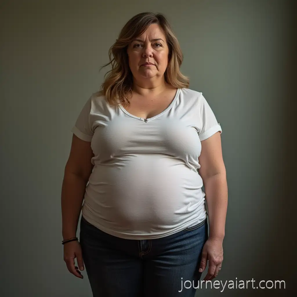 Full-Body-Portrait-of-a-40Overweight-woman-full-bodyYearOld-Overweight-Woman-in-Casual-Clothes