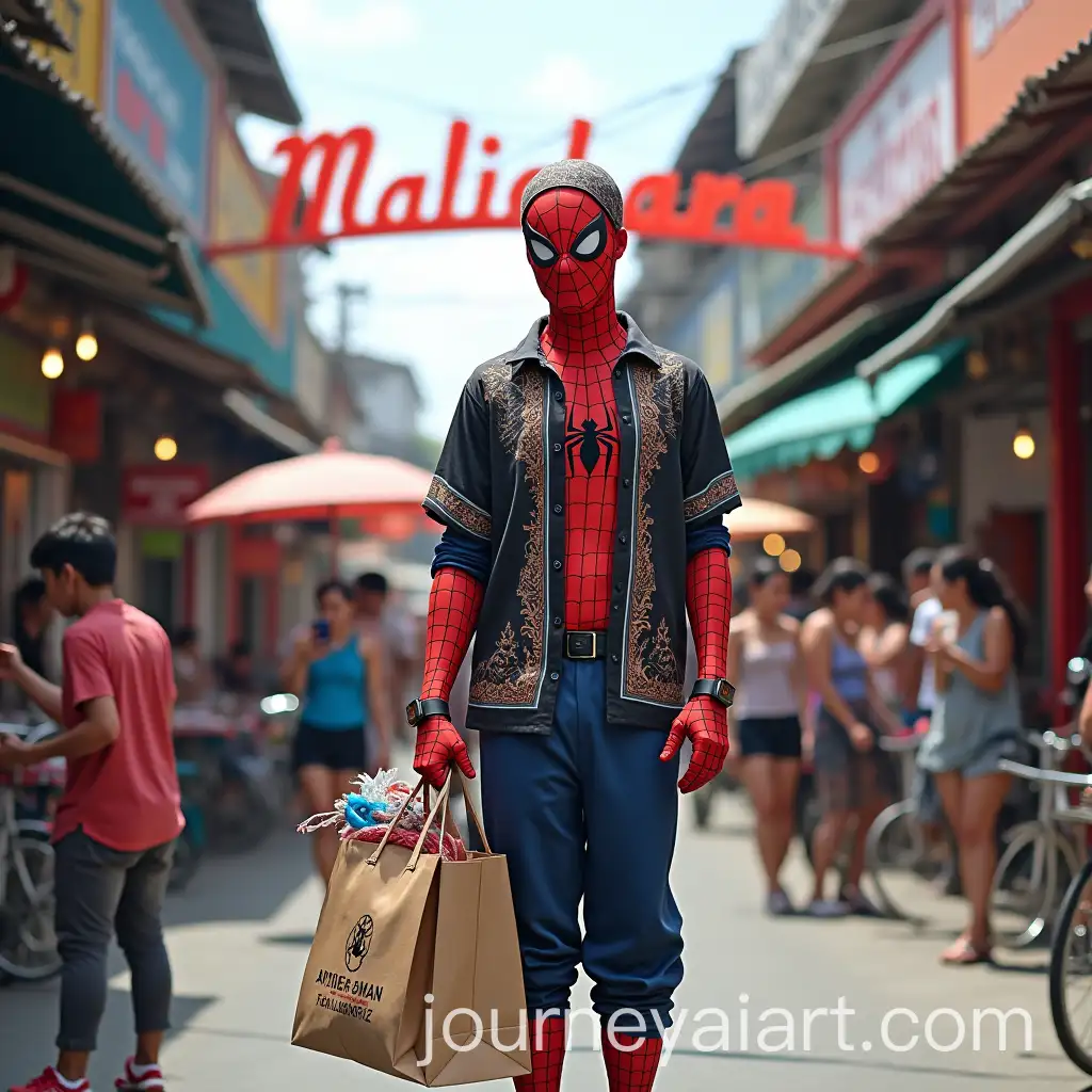 SpiderMan-on-Vacation-in-Yogyakarta-Indonesia-Wearing-Traditional-Javanese-Attire