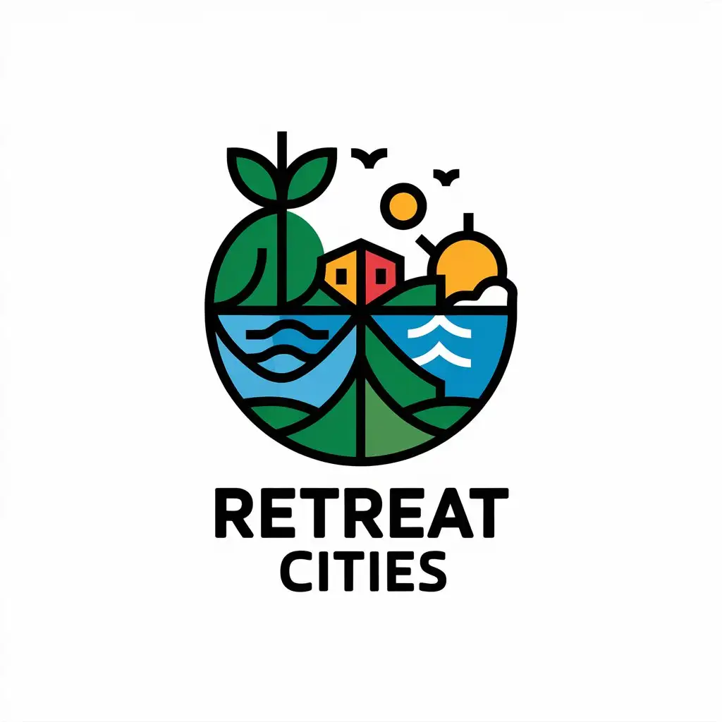 LOGO Design For ReTrEAT cities Coastal Community and Climate Unity Theme