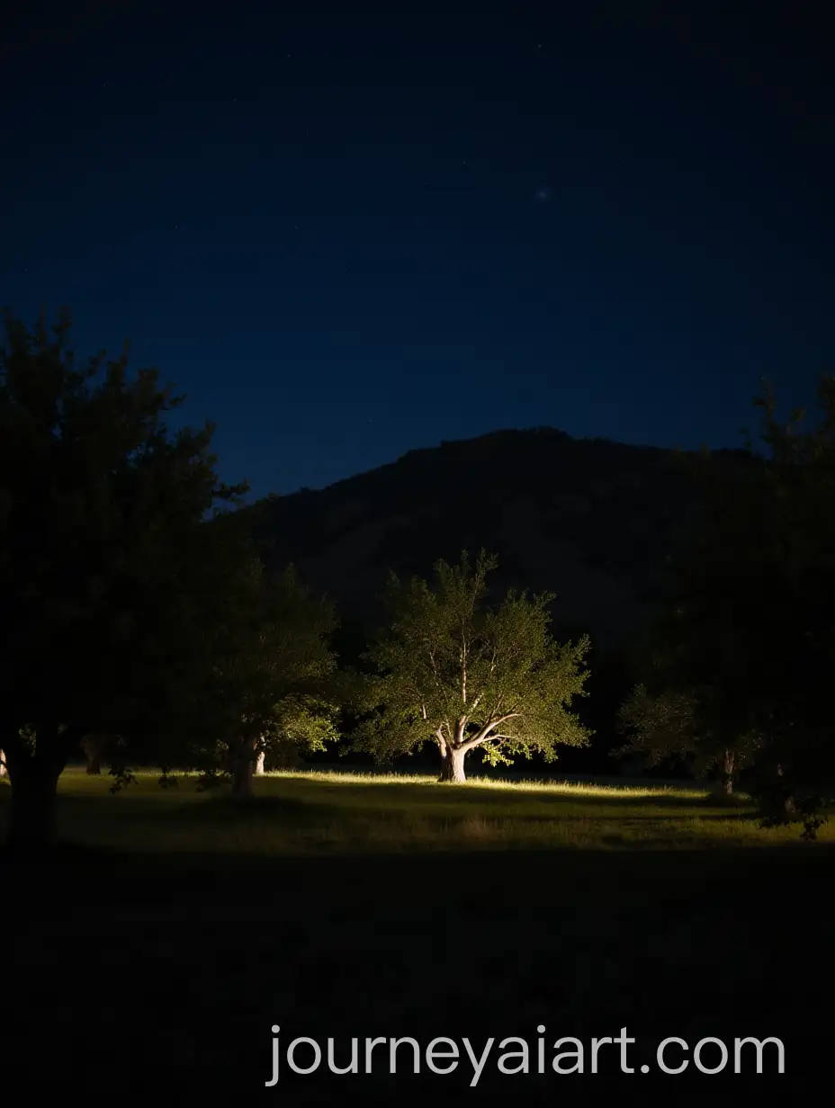 Olive-Grove-at-Night-Under-Starry-Sky