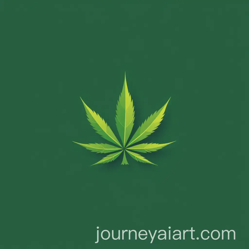 Modern-Cannabis-Leaf-Logo-Design-for-Harman-Kanal-Telegram-Channel