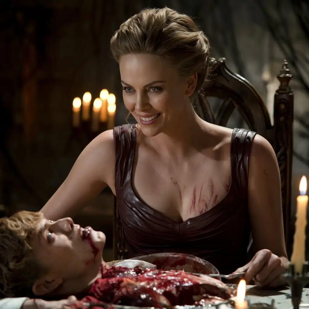 Charlize-Theron-at-a-Sinister-Feast