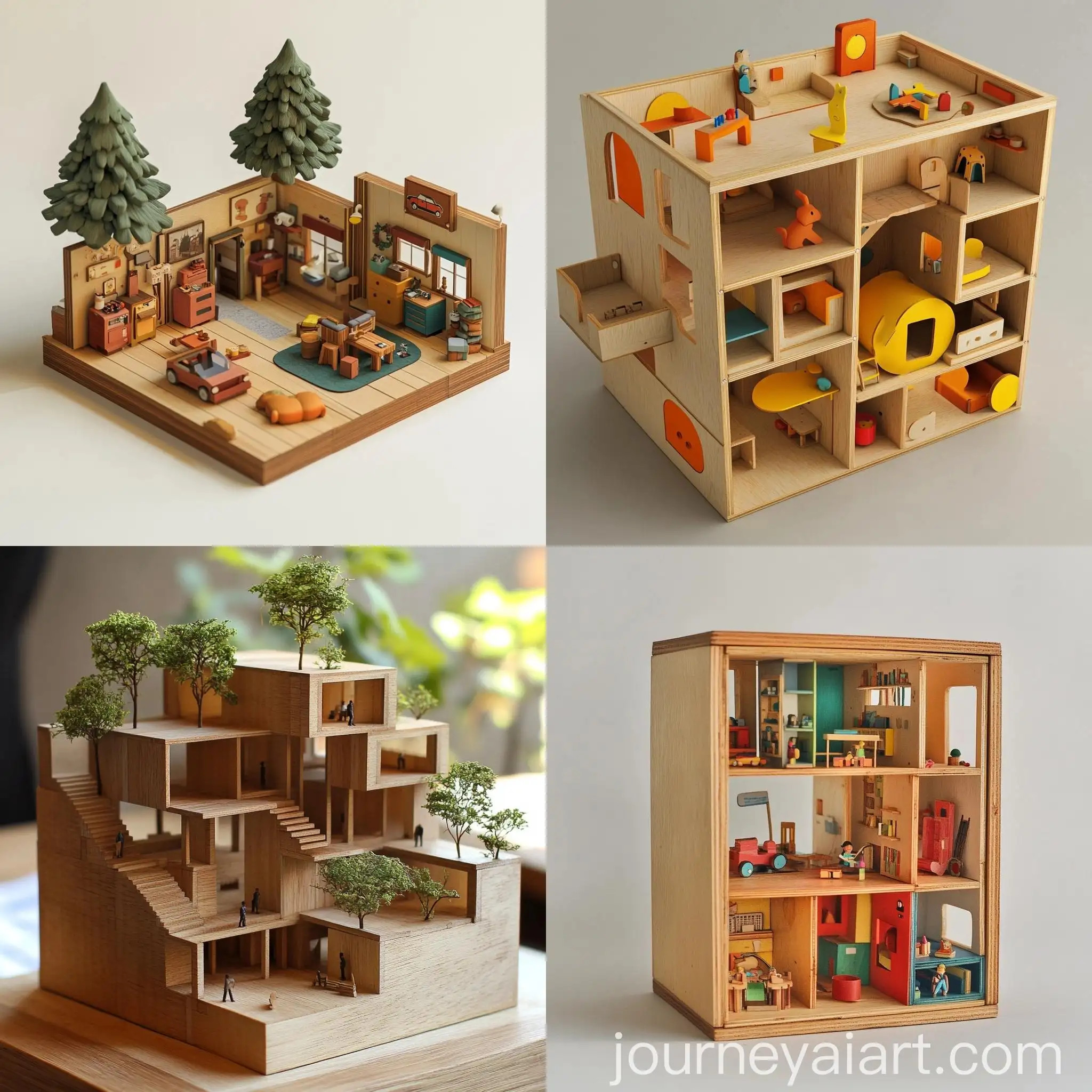 Transforming-Wooden-Environment-in-Urban-Toy-Setting