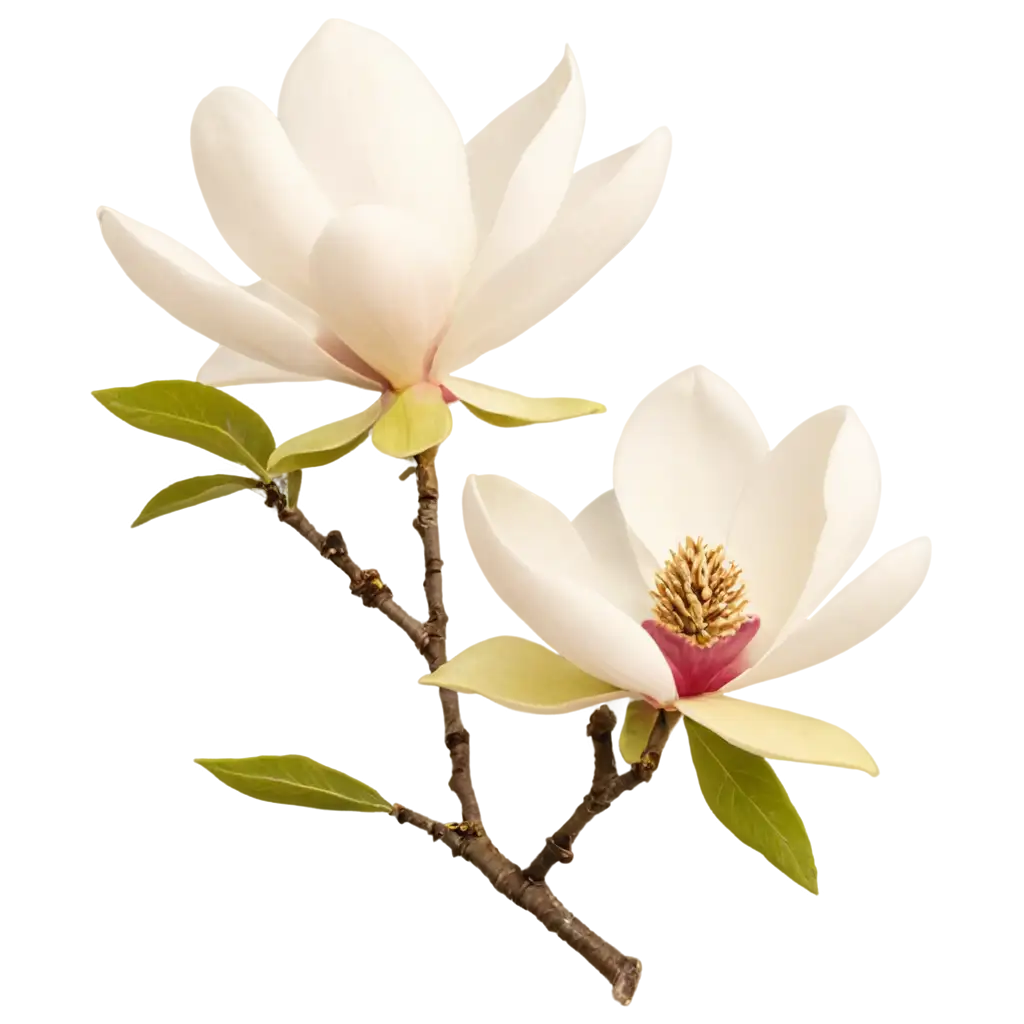 Magnolia-Flower-PNG-Image-Capturing-Elegance-and-Detail-in-Digital-Art