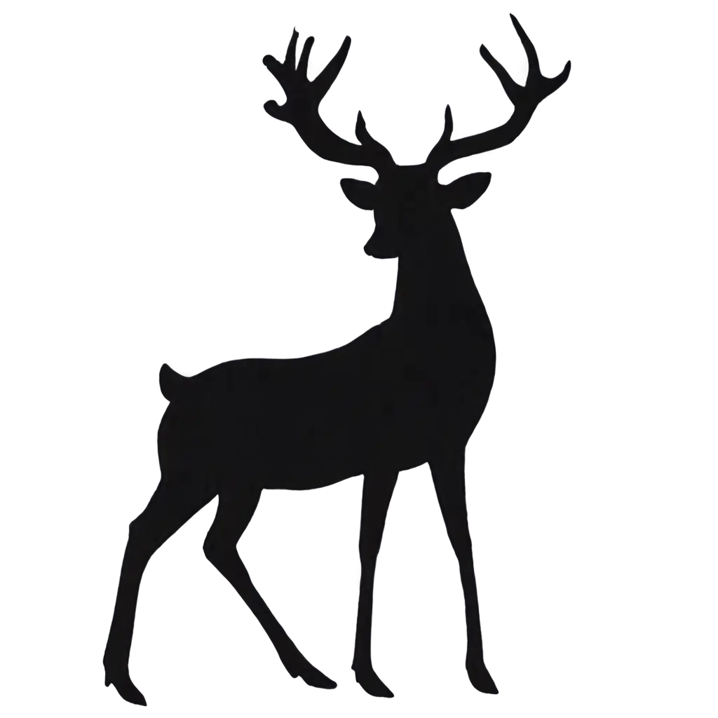 Christmas-Deer-Silhouette-PNG-Enhance-Your-Holiday-Designs-with-HighQuality-Graphics