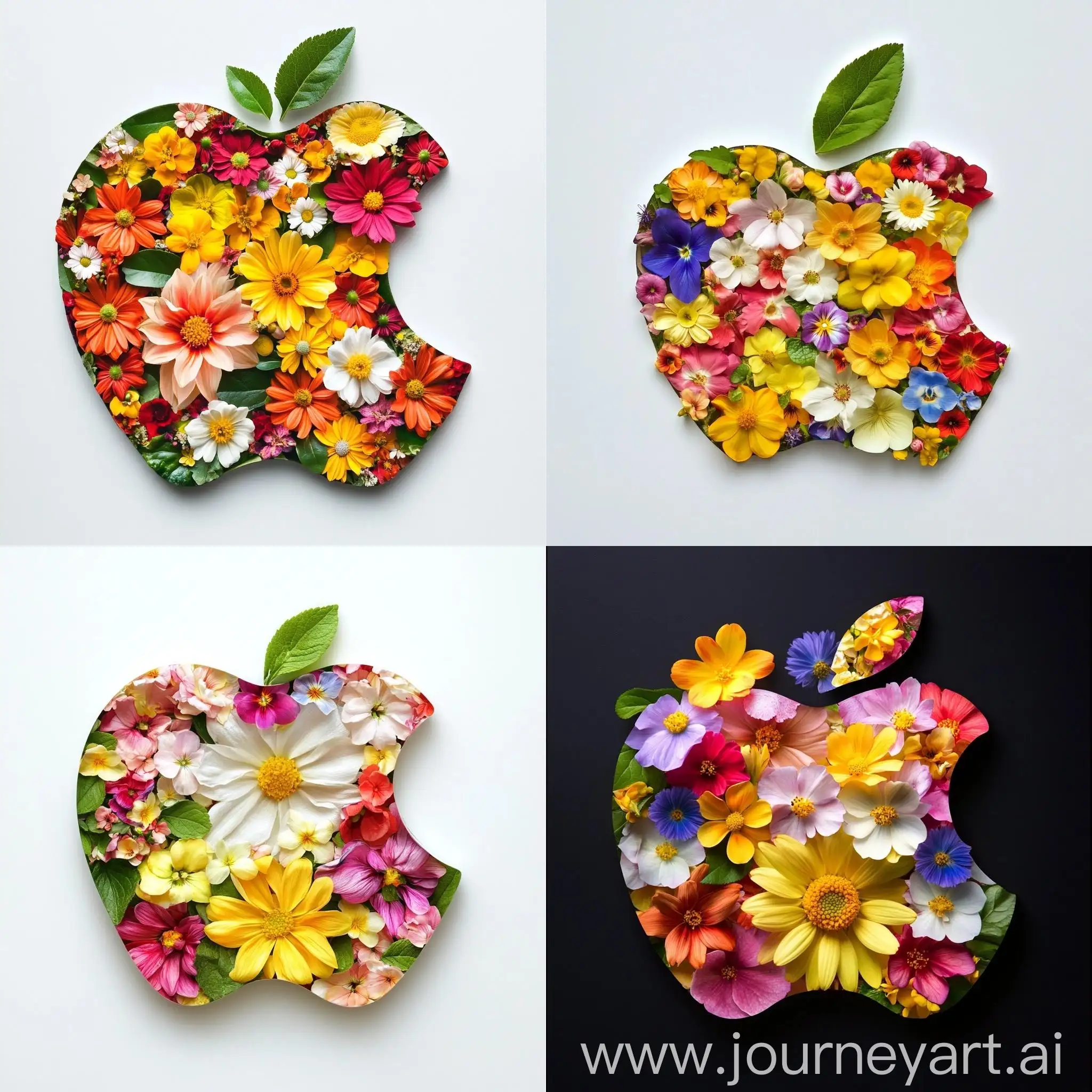 iPhone-Logo-Made-of-Flowers