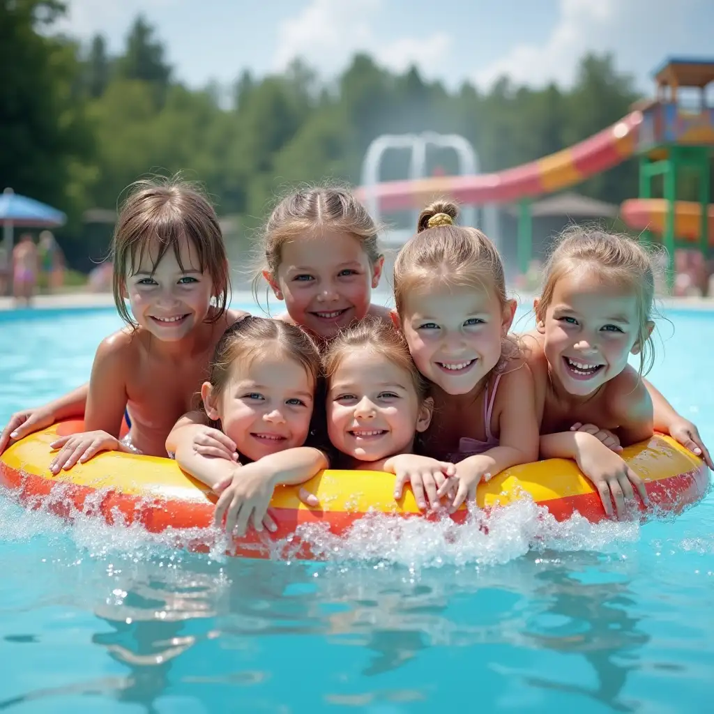 Children-Enjoying-New-Russian-Water-Park-Adventure