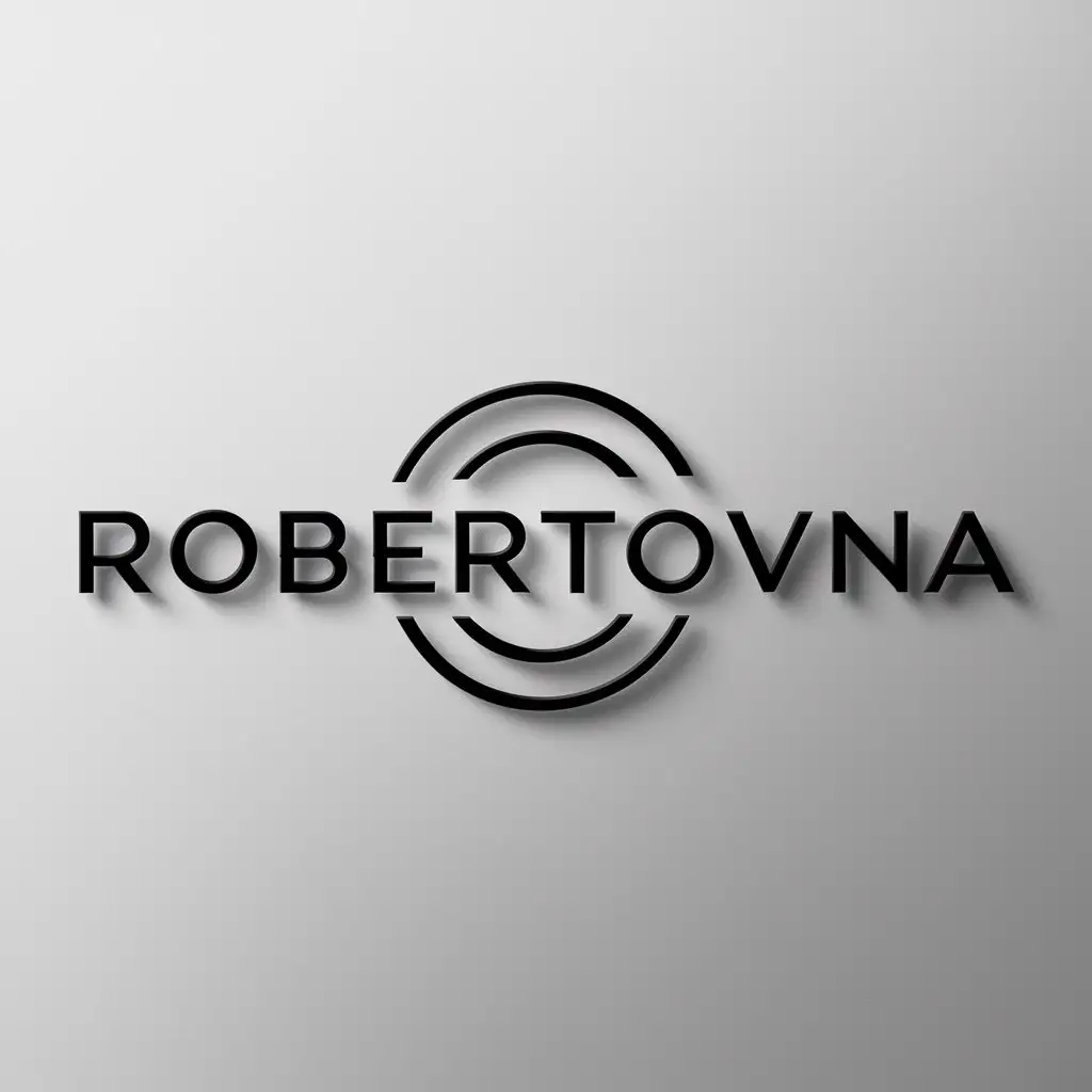 a logo design,with the text "ROBERTOVNA", main symbol:photo,Minimalistic,clear background