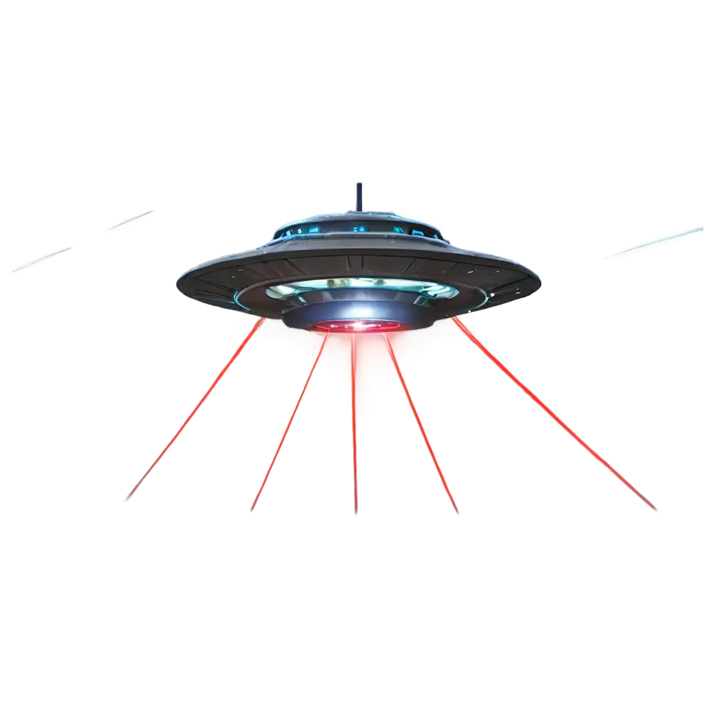 UFO-Attack-with-Laser-PNG-HighQuality-Image-for-SciFi-and-Action-Themes