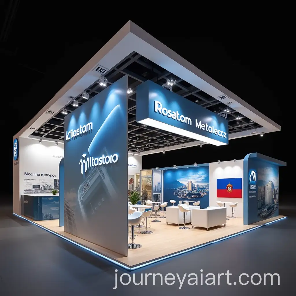 Exhibition-Stand-for-RosatomMetaltech-at-Industry-Event-with-Divided-SMEs-Layout