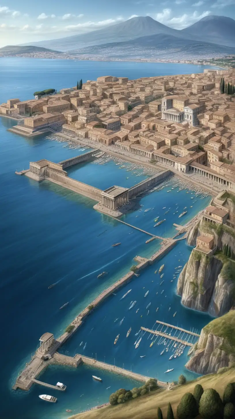 Sunken Roman Ruins Beneath Bay of Naples Waters