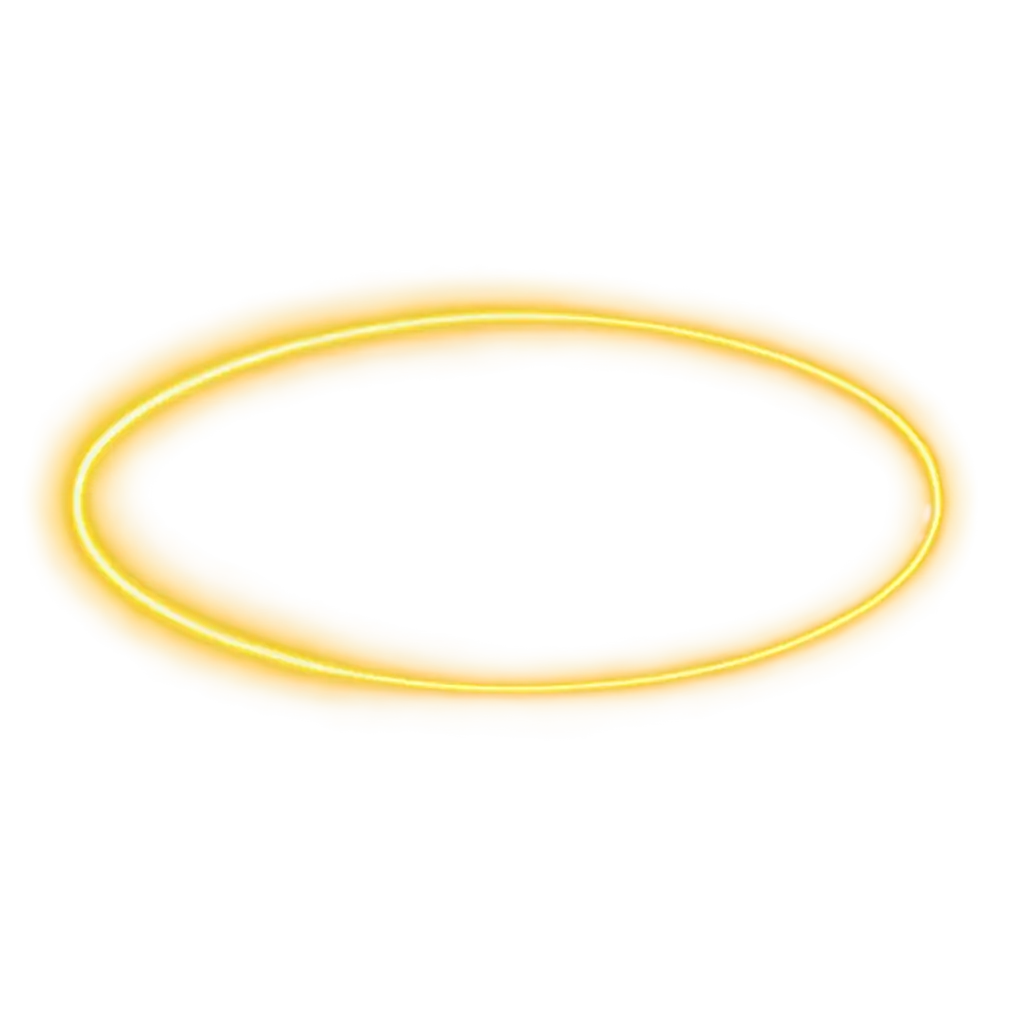 a circle glowing yellow