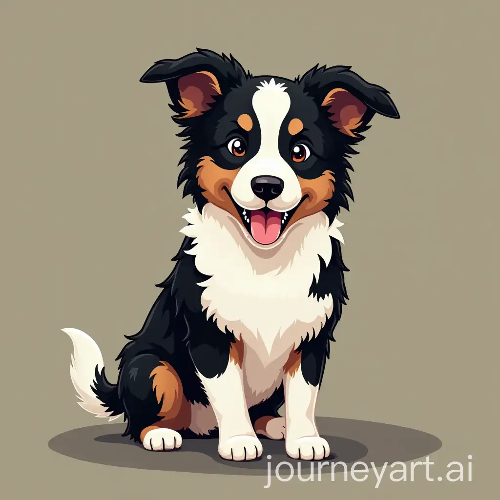 Adorable-Border-Collie-Dog-in-a-Playful-Pose