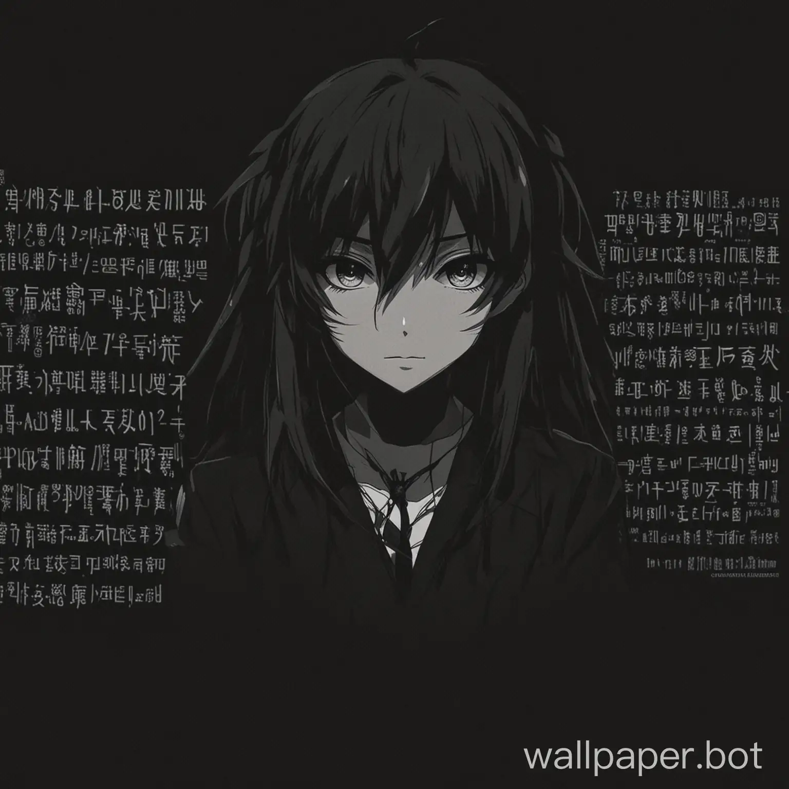 a cool anime wallpaper for laptop dark,with quotes