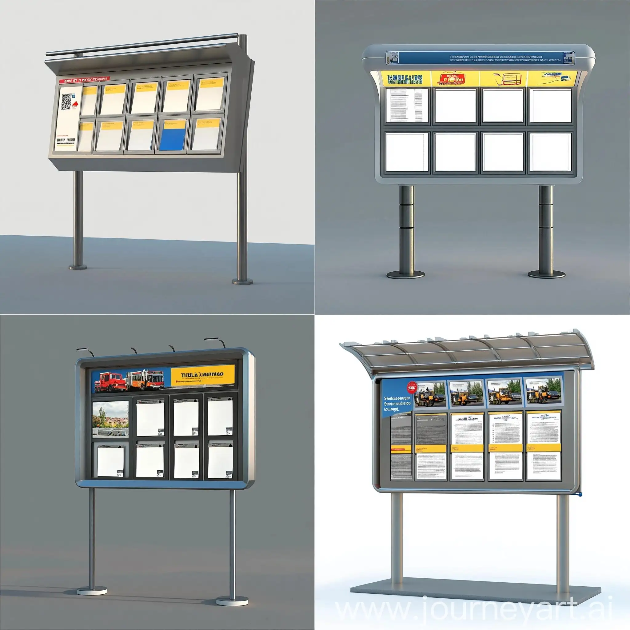 Information-Stand-with-14-Windows-for-Sheets-of-Paper