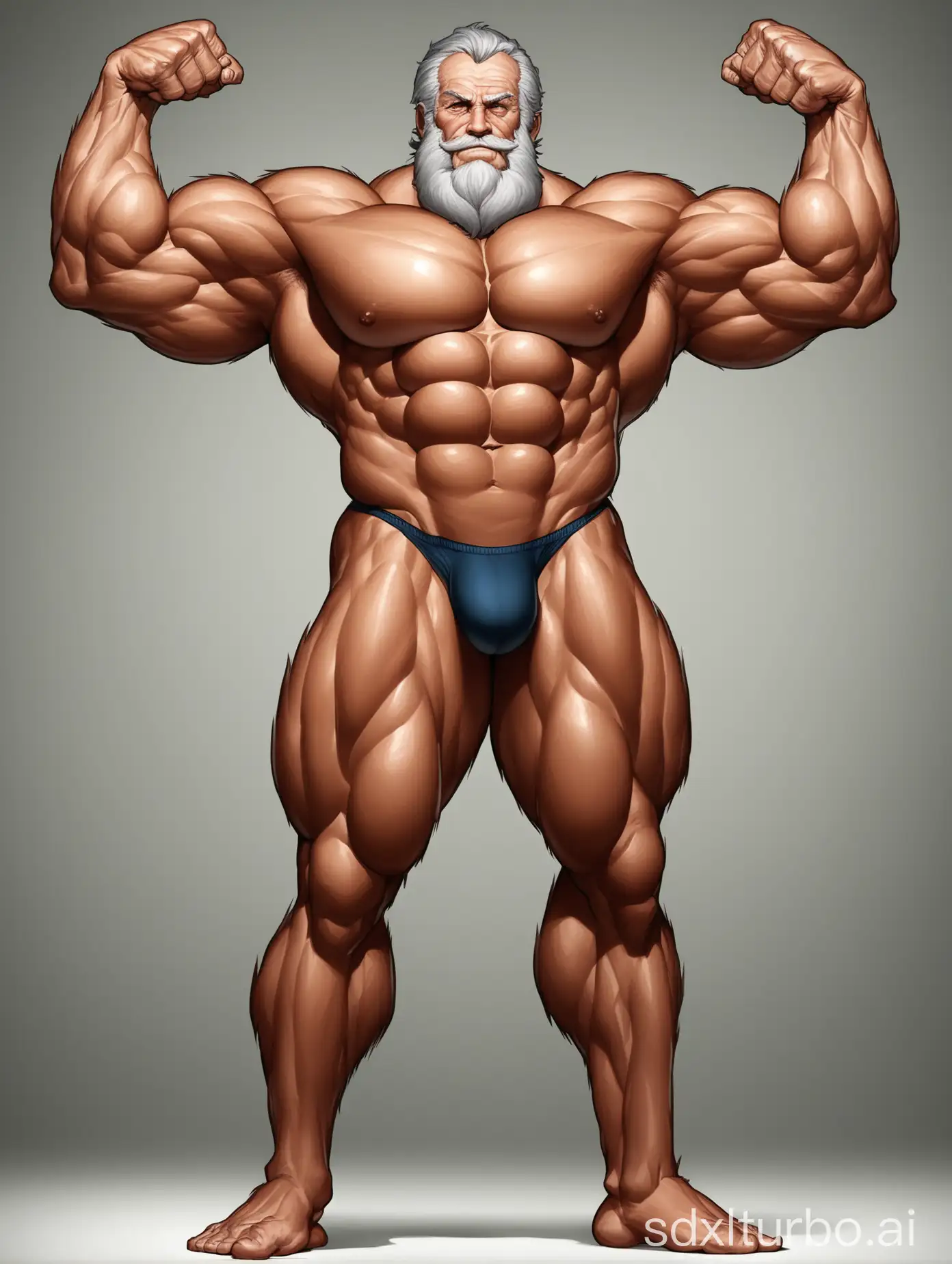 Elderly-Giant-Man-Displaying-Massive-Muscular-Strength