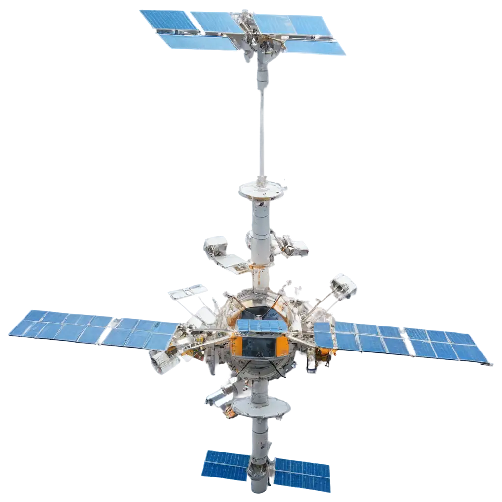 Space-Station-Module-with-Floating-Objects-Soft-Blue-Lighting-PNG-Image-for-HighQuality-Visuals