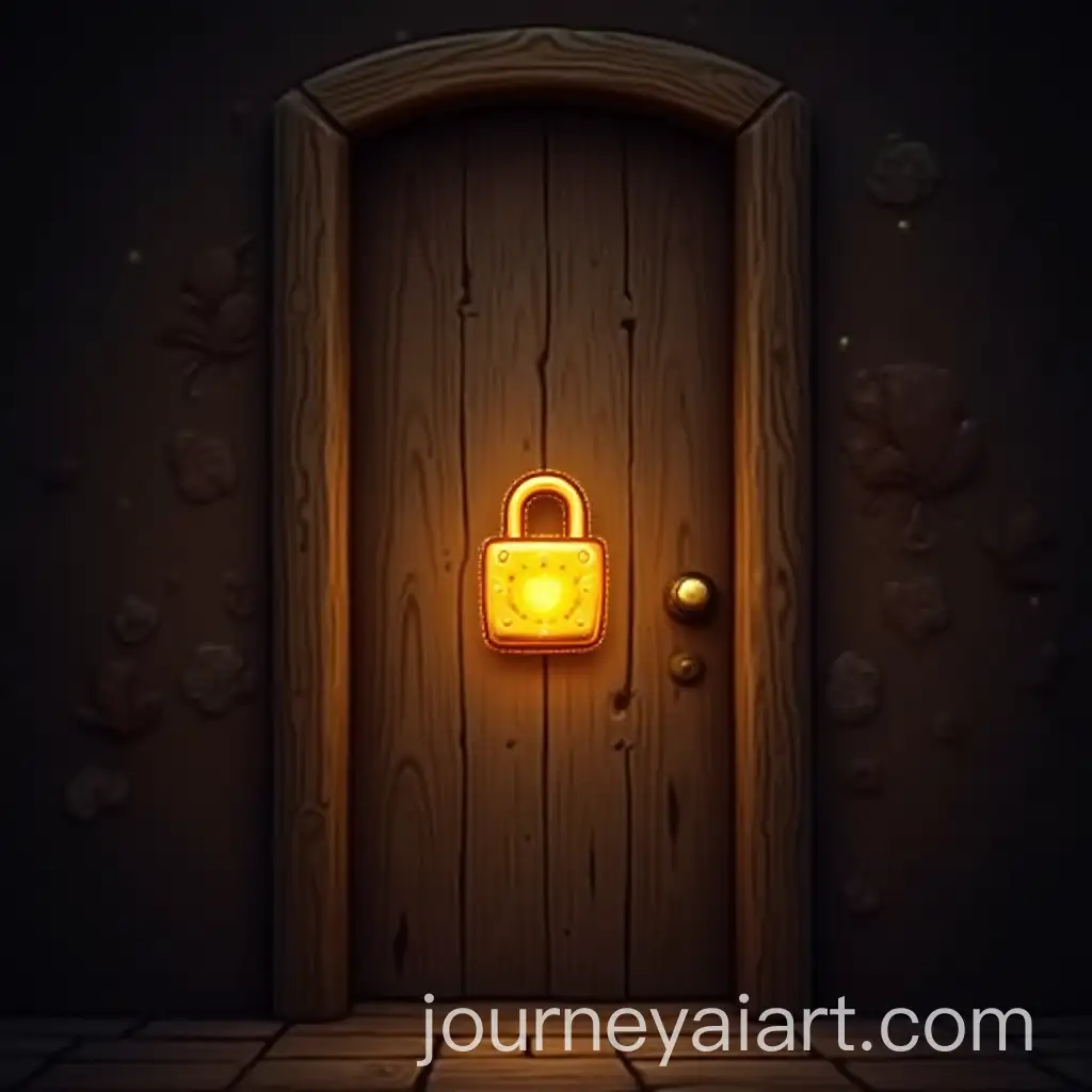 AI-Image-Prompt-ExpansionBright-Magical-Lock-on-Wooden-Door-in-Fantasy-Setting