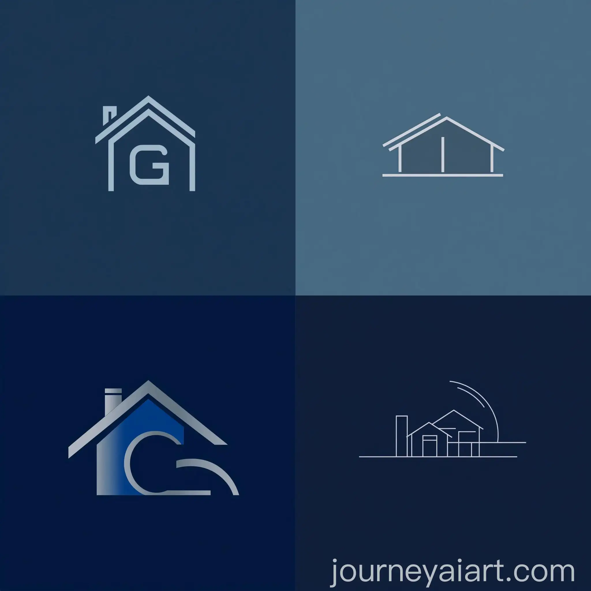 Minimalist-Remodeling-Company-Logo-with-Blue-Background-and-Gray-Letters