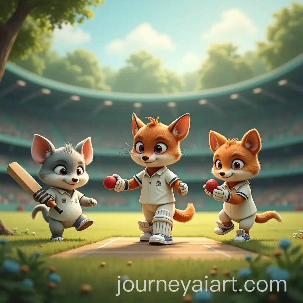 Cricket-Playing-Animals-in-a-ForestThemed-StadiumAI-Art-Prompt-Expansion