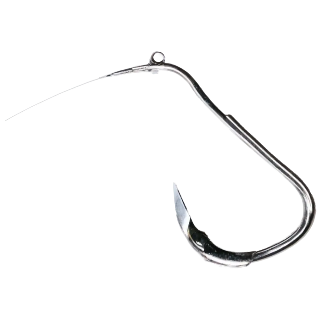 HighQuality-PNG-Image-of-a-Fishing-Hook-Enhance-Your-Visual-Content-with-Clarity-and-Detail