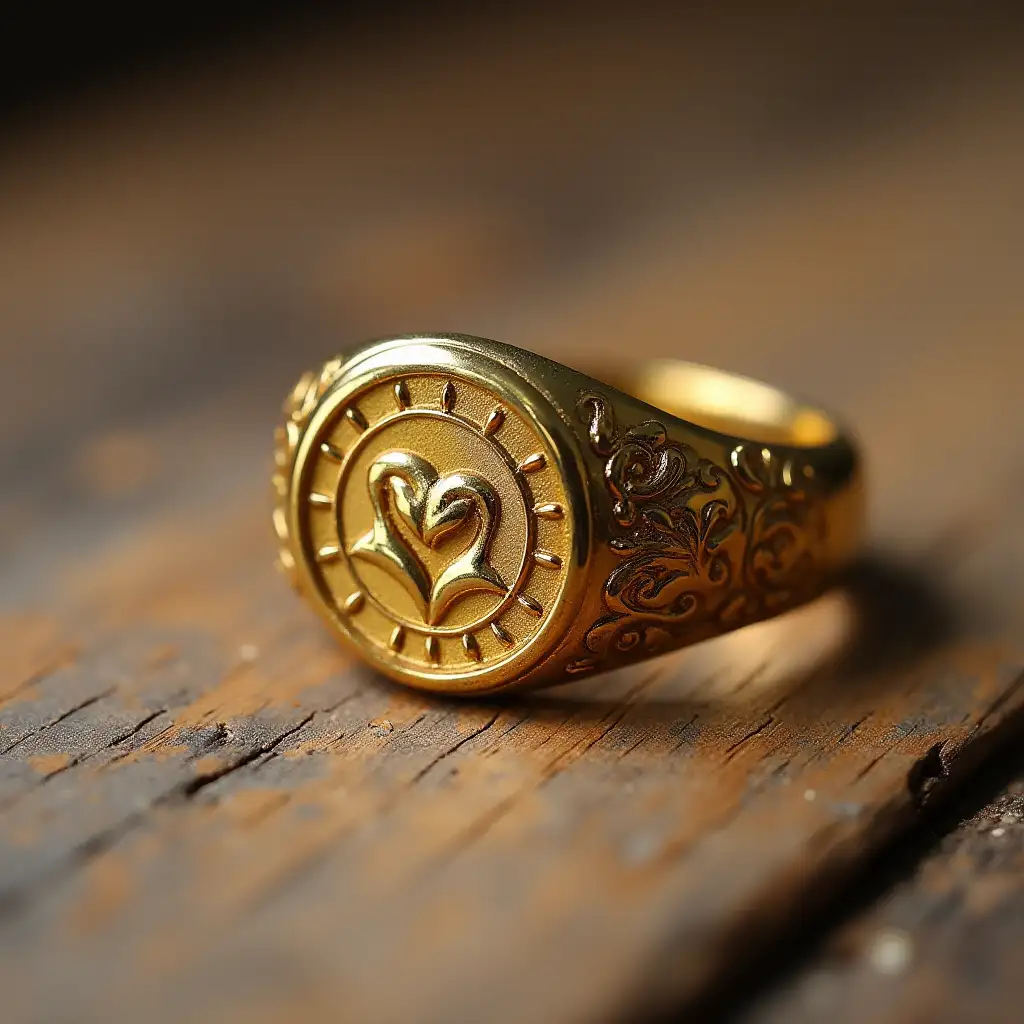 family gold seal ring