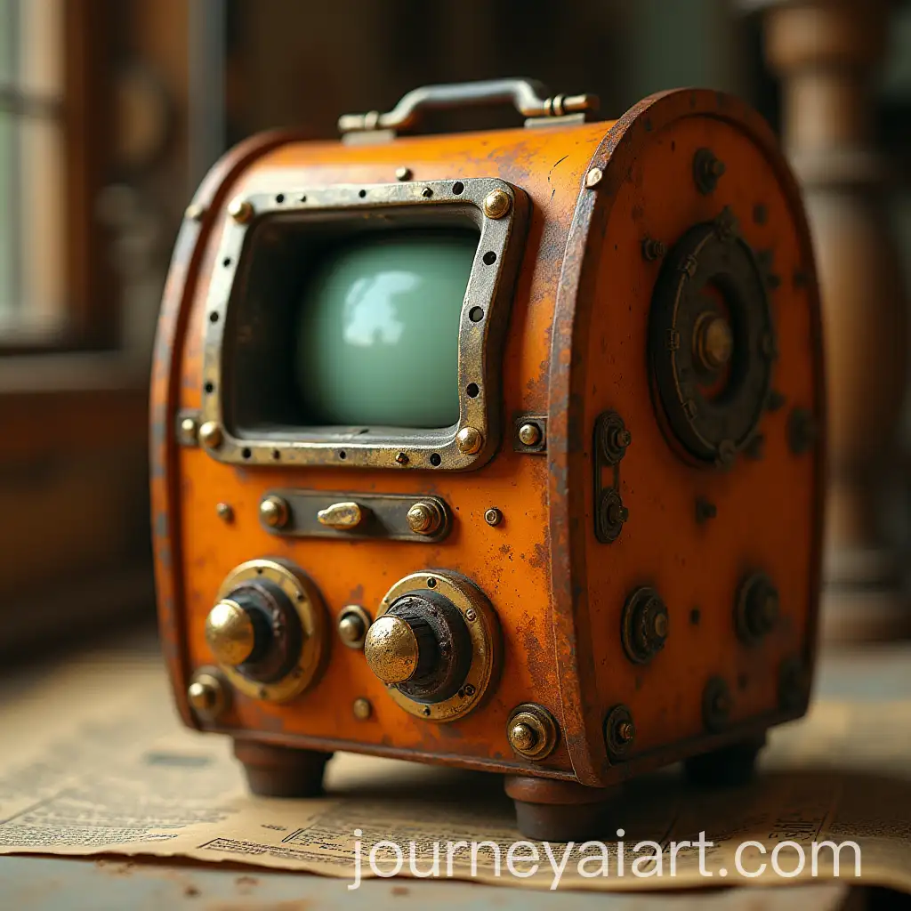 Steampunk-Camera-Design-with-Dramatic-Dutch-Lighting-and-Gold-Glow