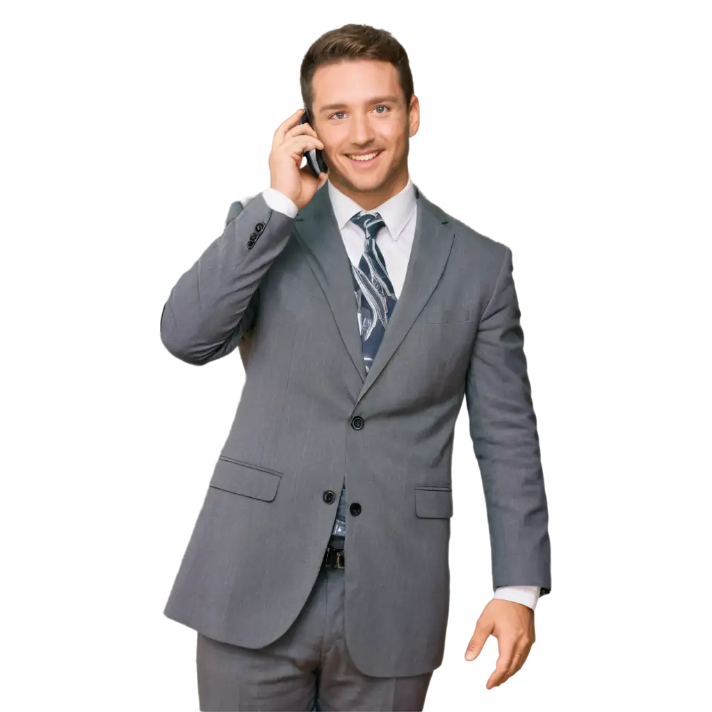 Mobile-in-Hand-Man-Phoning-PNG-Image-Clear-HighQuality-Visual-for-Multiple-Uses