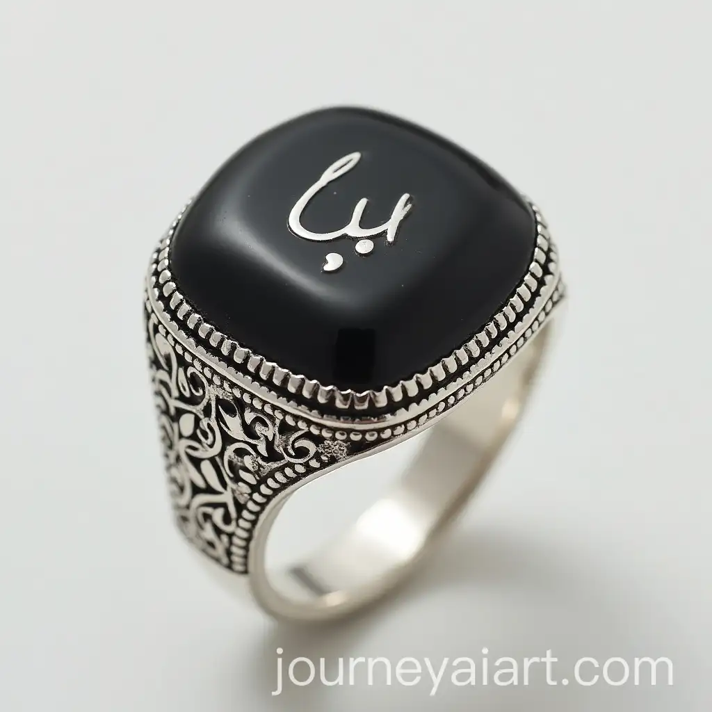 Silver-Ring-with-Black-Stone-and-Inscription