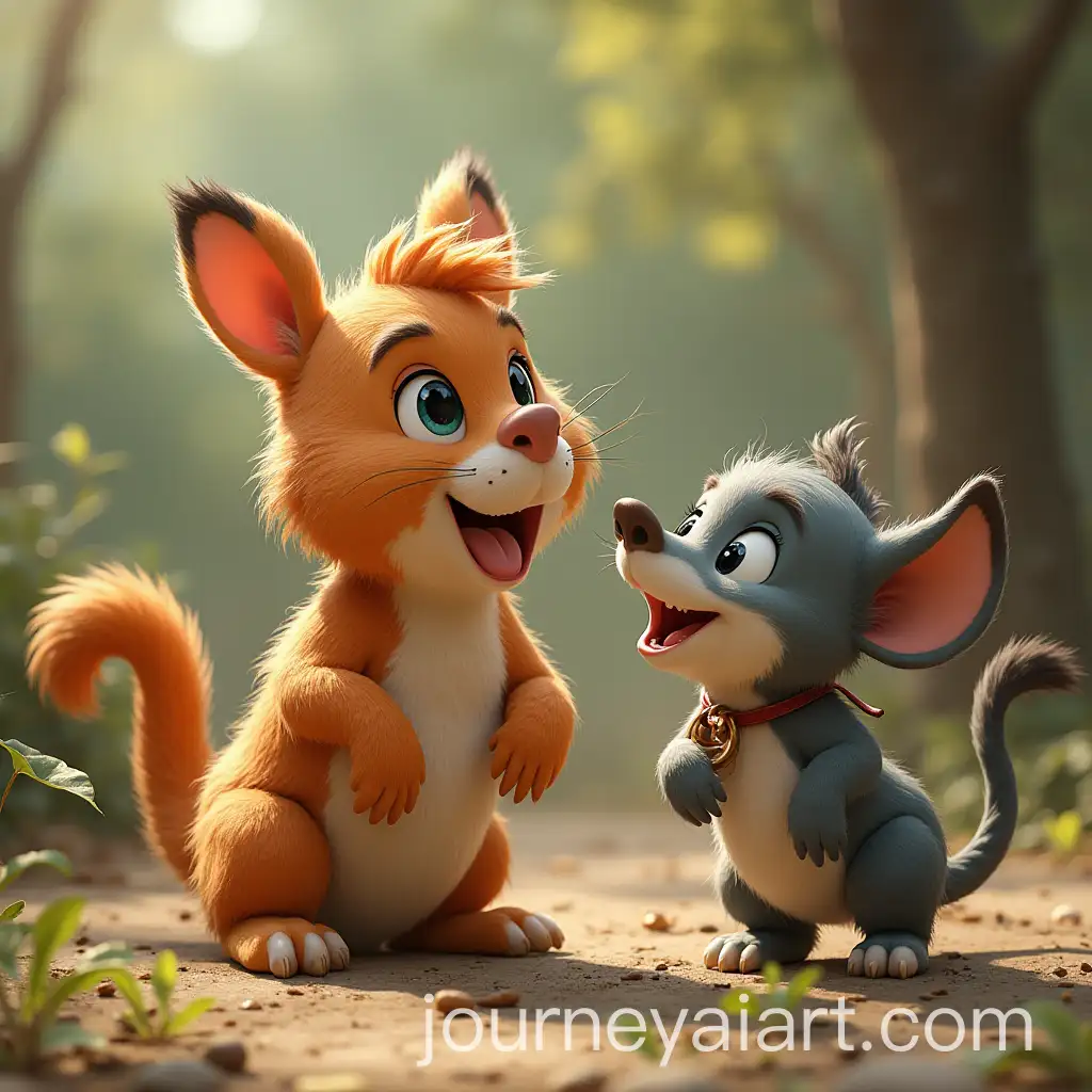 Animals-PlayingAI-Art-Expansion-Working-and-Laughing-Together-in-a-Lively-Scene