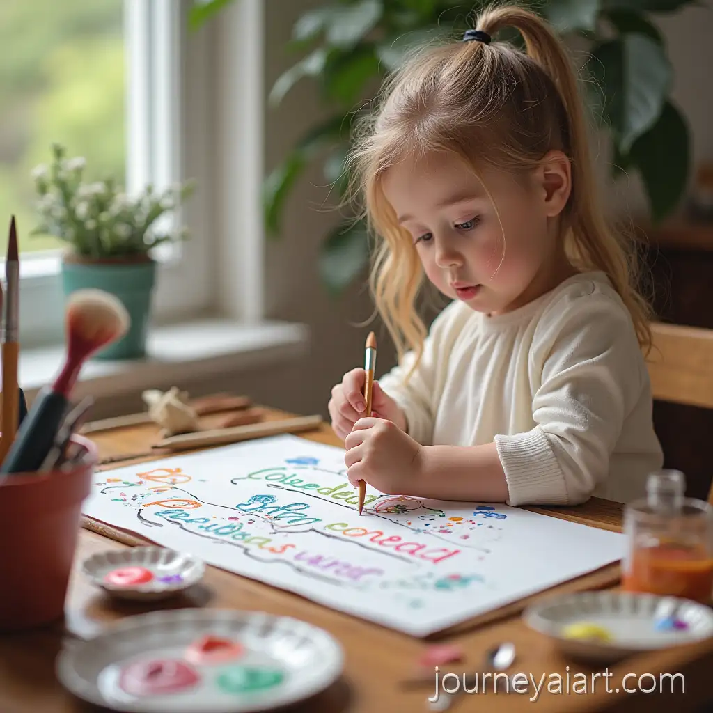 Girl-PaintingGirl-painting-with-paints-with-Brushes-in-a-Creative-Environment