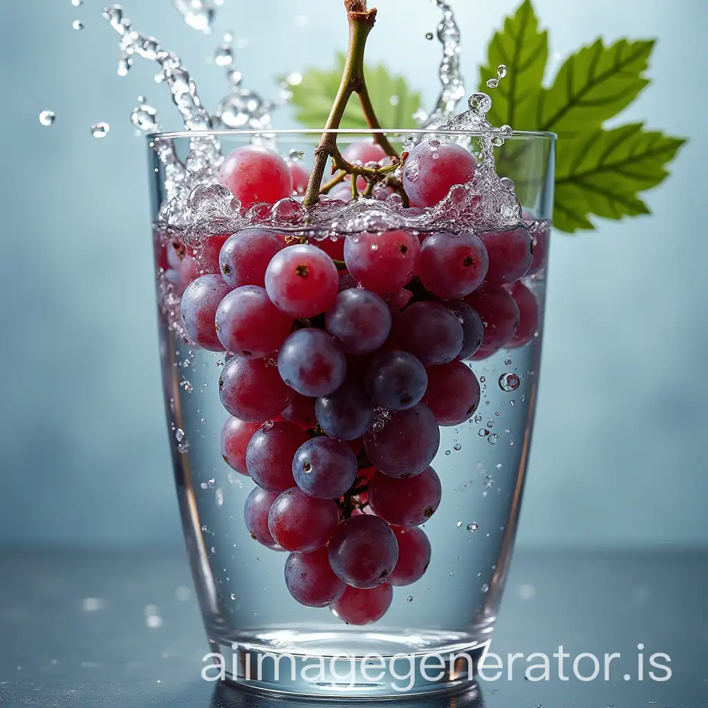 grapes in water