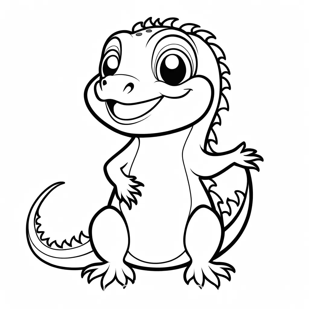 Smiling-Iguana-Coloring-Page-for-Toddlers