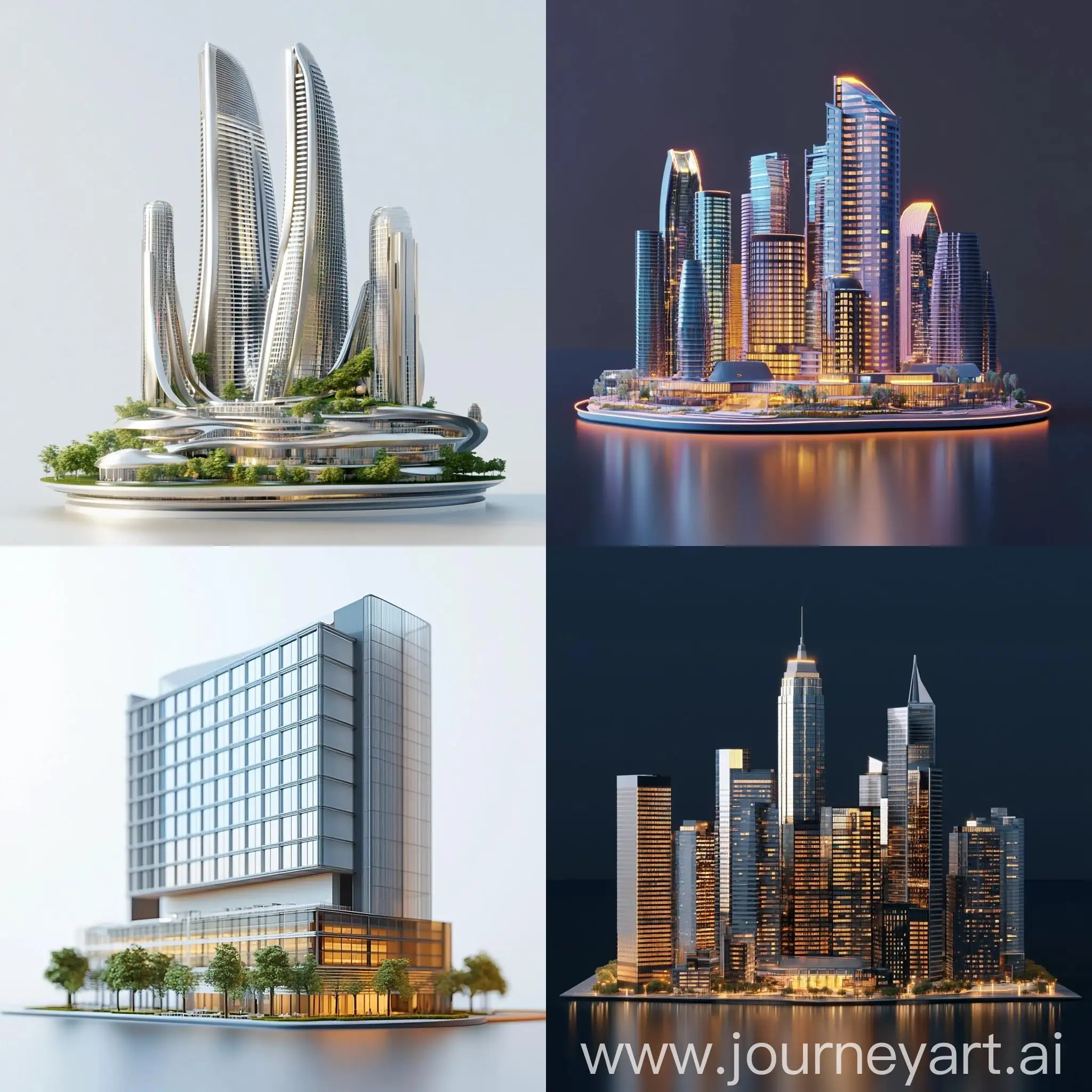 Futuristic-Skyline-Hotel-with-Parametric-Design