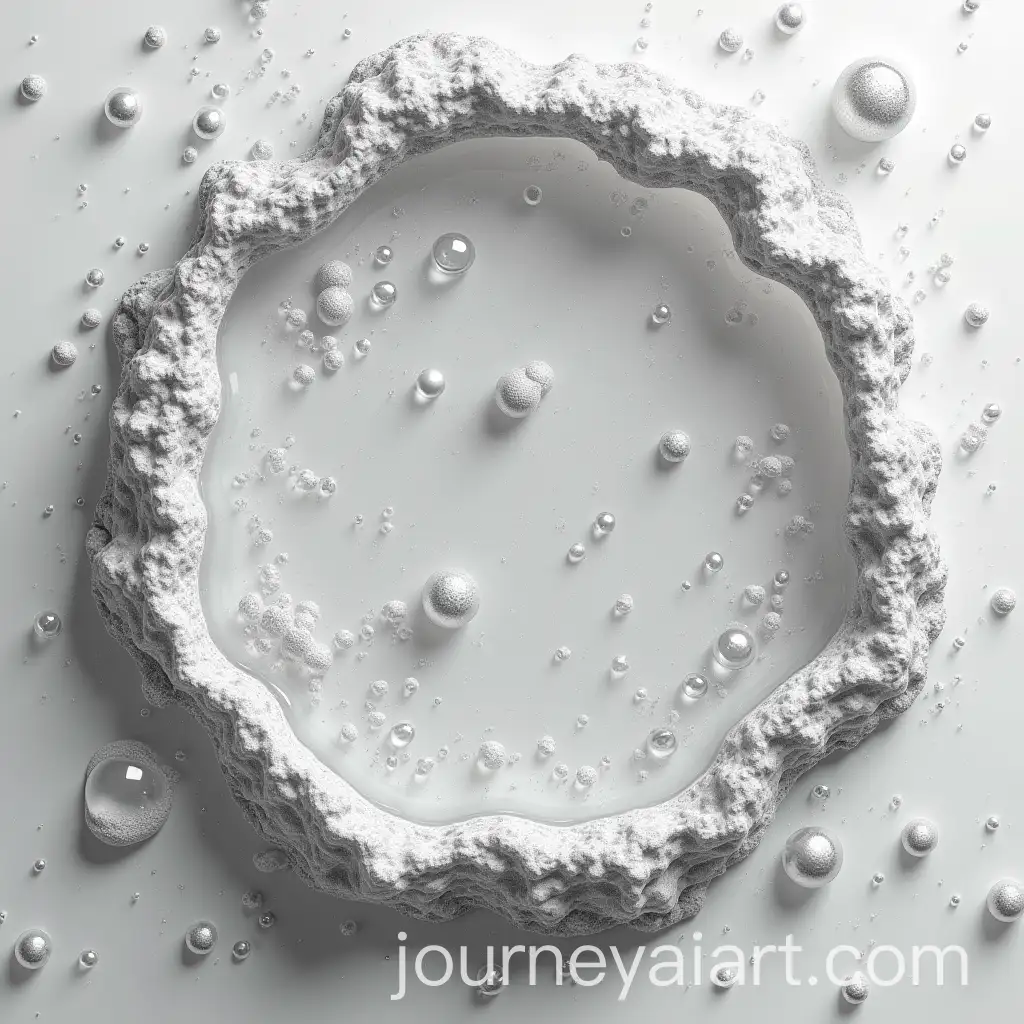 Realistic-Cracked-Foam-and-Bubbles-in-Black-and-White