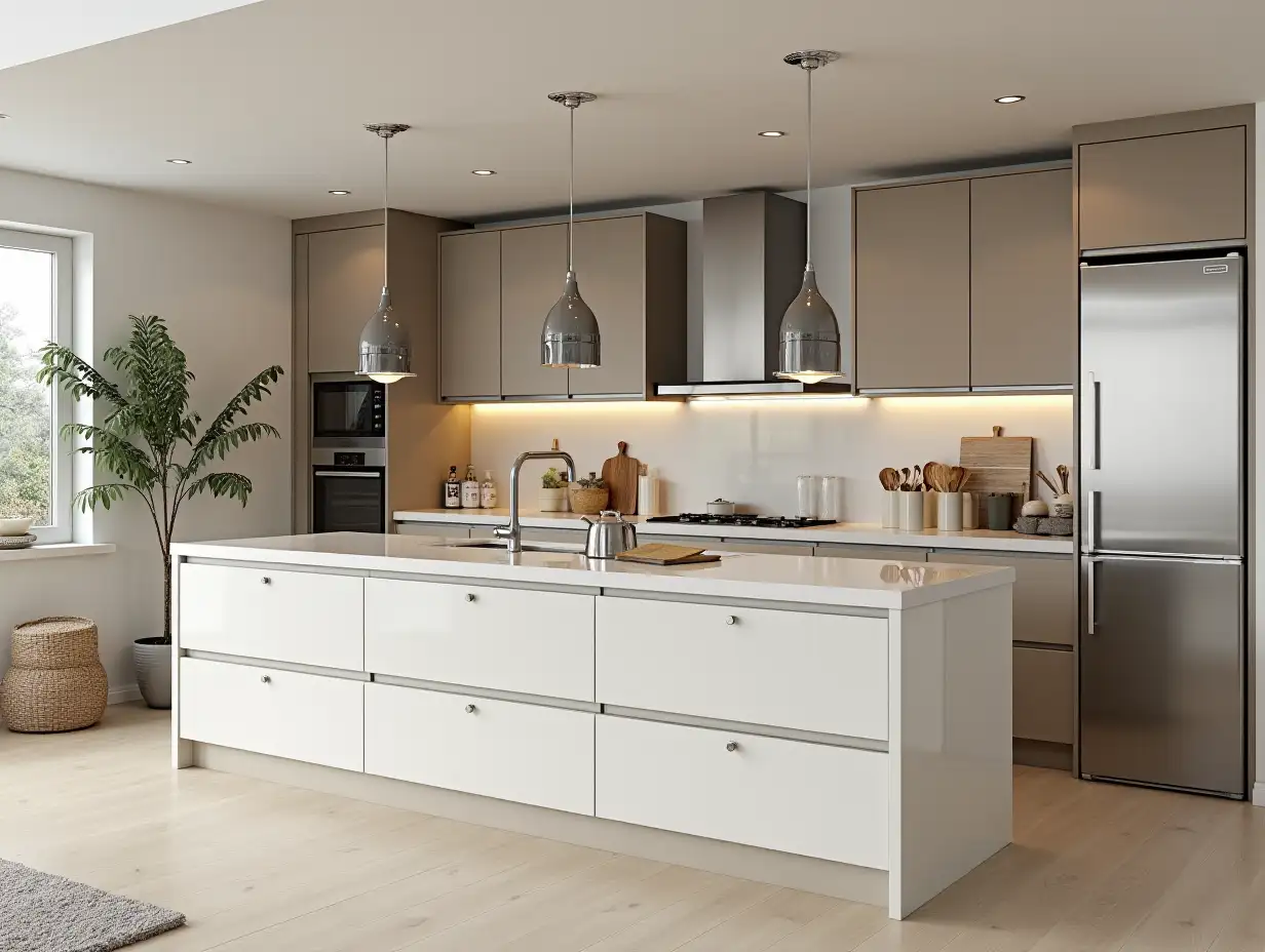 Kitchen design, it forms the heart of your home. A kitchen that is both aesthetic and functional will enhance your quality of life. Let the kitchen be modern