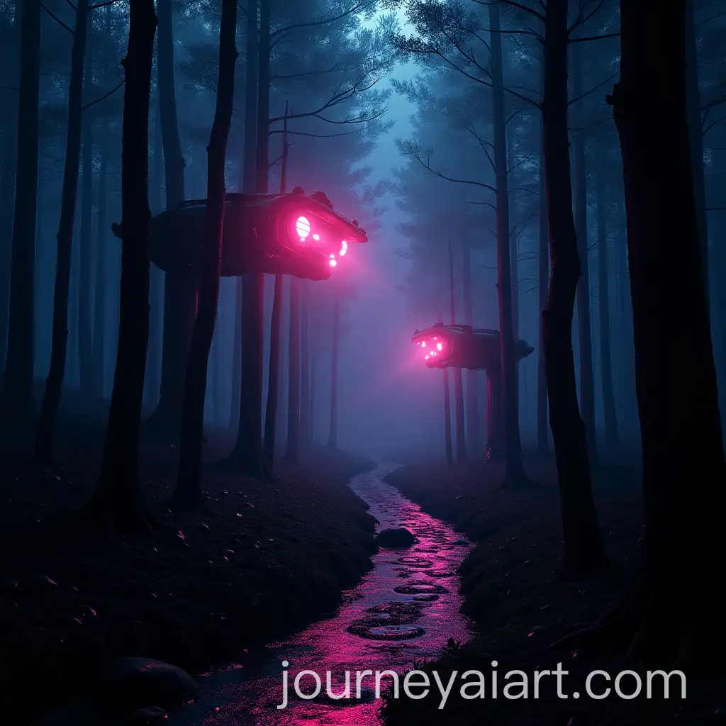 Cyberpunk-Biomechanical-Forest-with-Neon-Lights-and-Intricate-Details