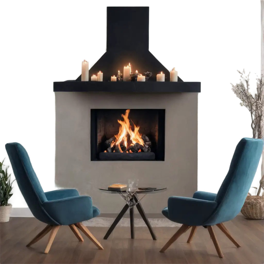 Beautiful-Fireplace-PNG-with-Person-and-Steam-HighQuality-Image-for-Digital-Use