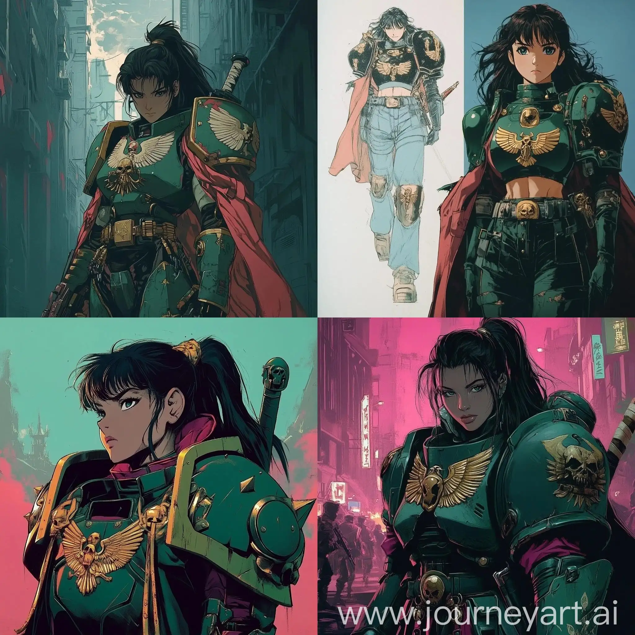 80s-Anime-Style-Journey-Art-with-Balanced-Proportions-and-Vibrant-Color-Scheme