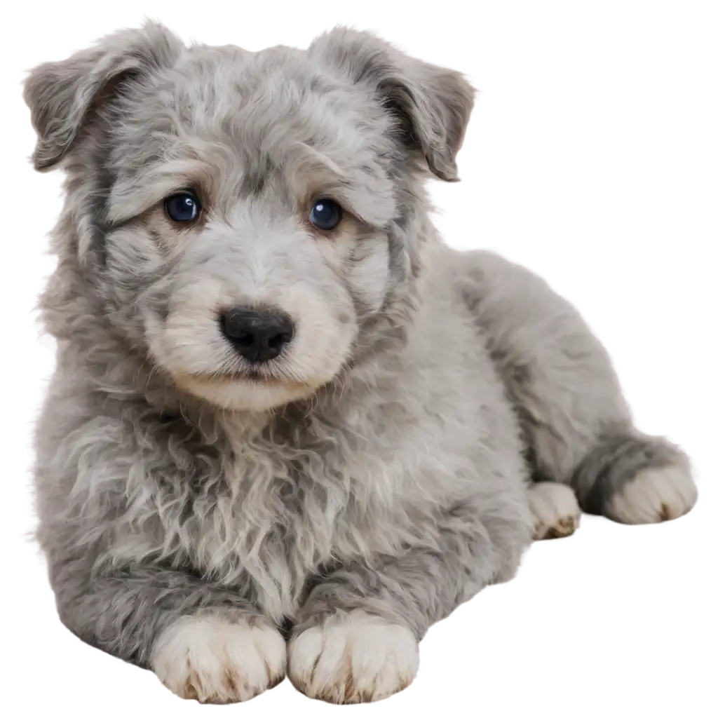 Grey-Aussie-Doodle-PNG-Image-Capture-the-Charm-of-This-Unique-Canine-Breed