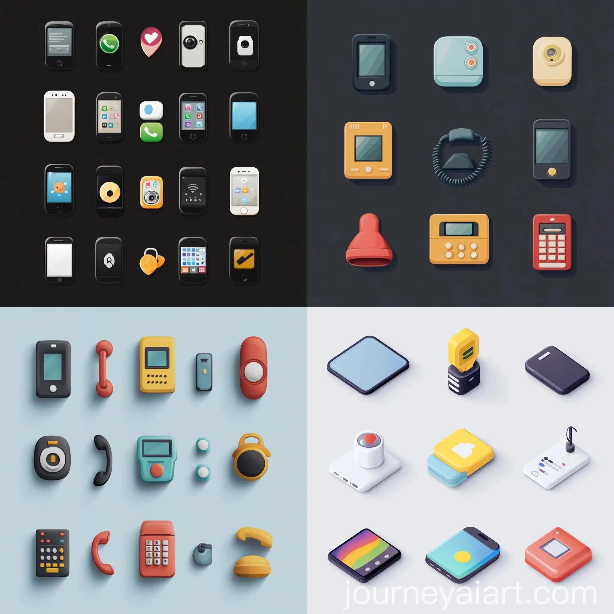 Minimalist-and-Refreshing-Phone-Themed-Icons-Set