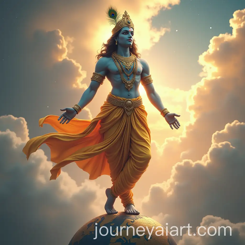 Divine-Figure-Balancing-on-Globe-with-Heavenly-Aura