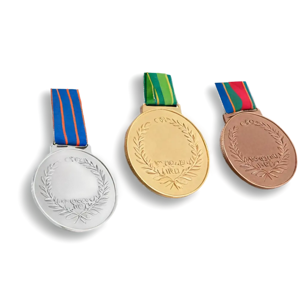 PNG-Image-of-Gold-Silver-and-Bronze-Medal-Artistic-Representation