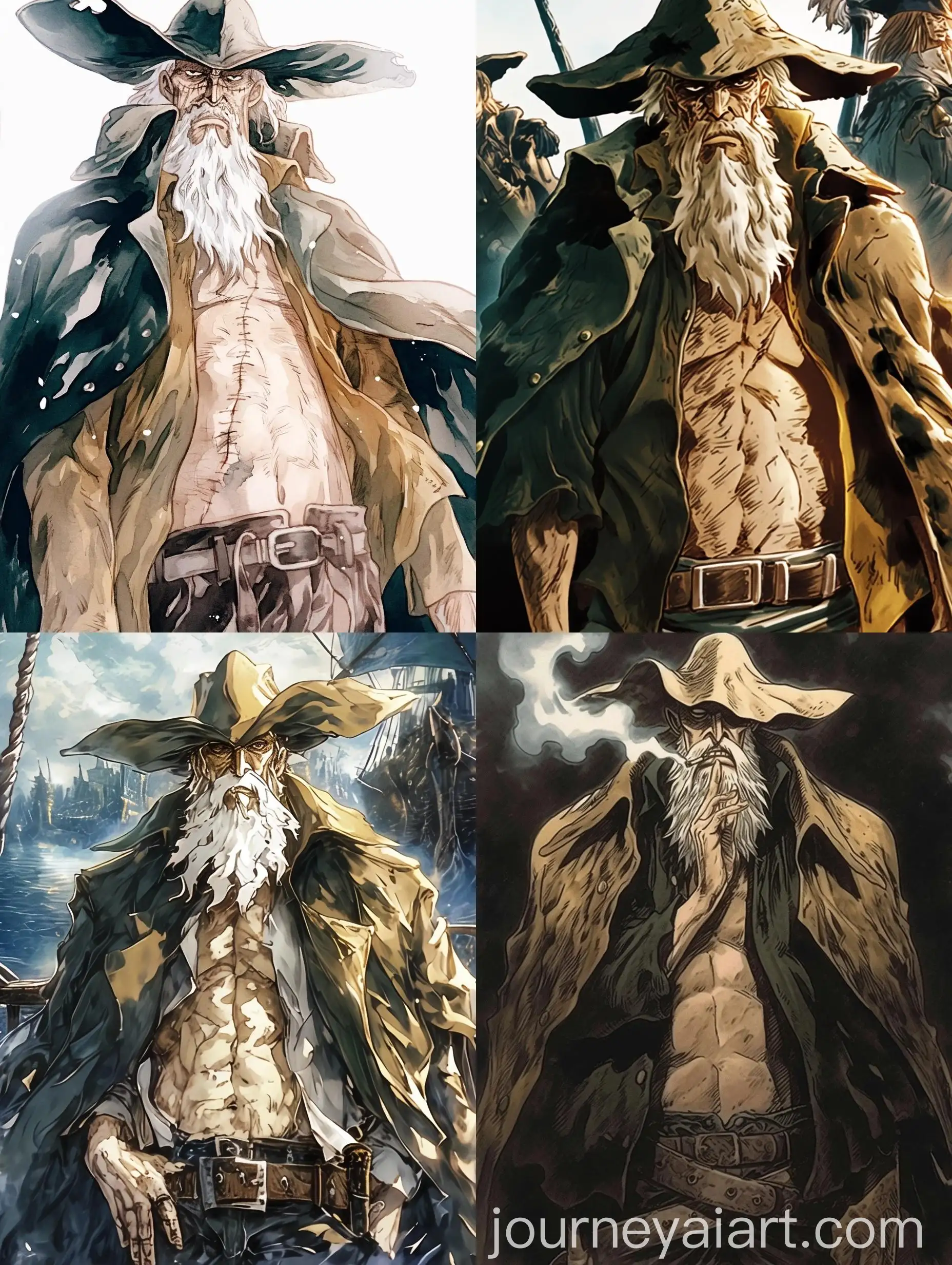 Pirate-Character-from-Watercolor-Manga-One-Piece-Style