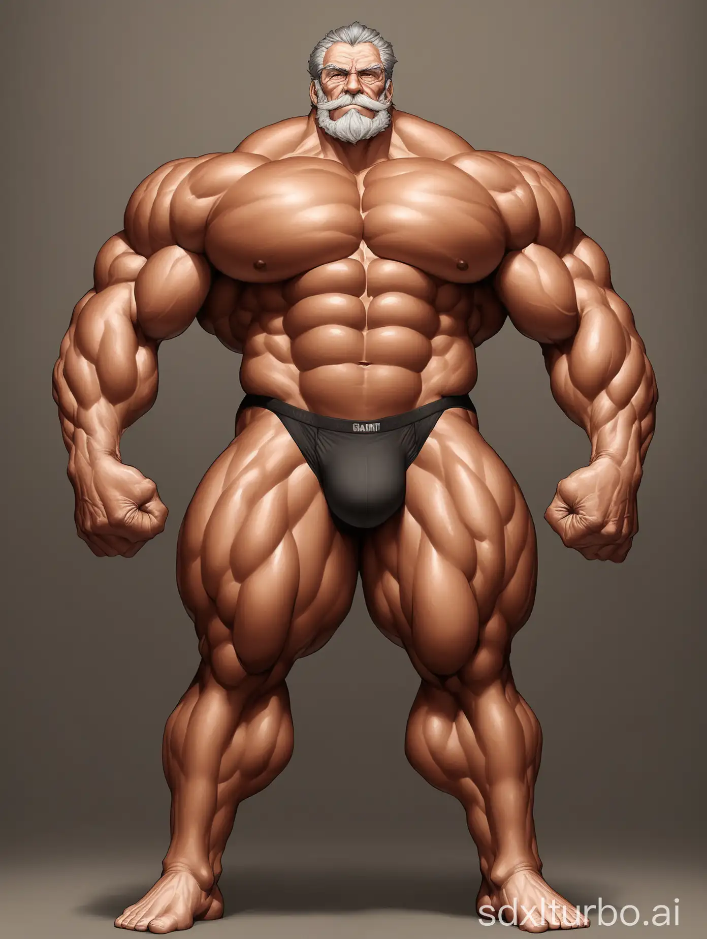 Elderly-Bodybuilder-Flexing-Muscles-in-Underwear