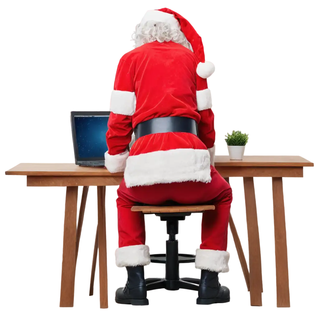 Santa-Claus-Sitting-in-Front-of-a-Computer-Festive-PNG-Image-for-Holiday-Themed-Designs