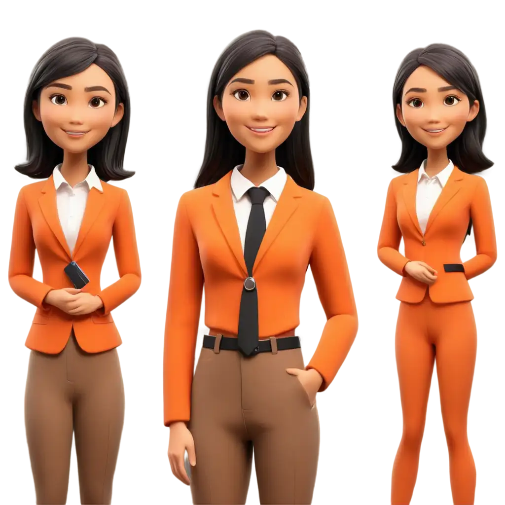 Create-PNG-Image-Group-of-Young-Talented-Individuals-in-Orange-Jacketed-Uniforms-for-Future-Organization