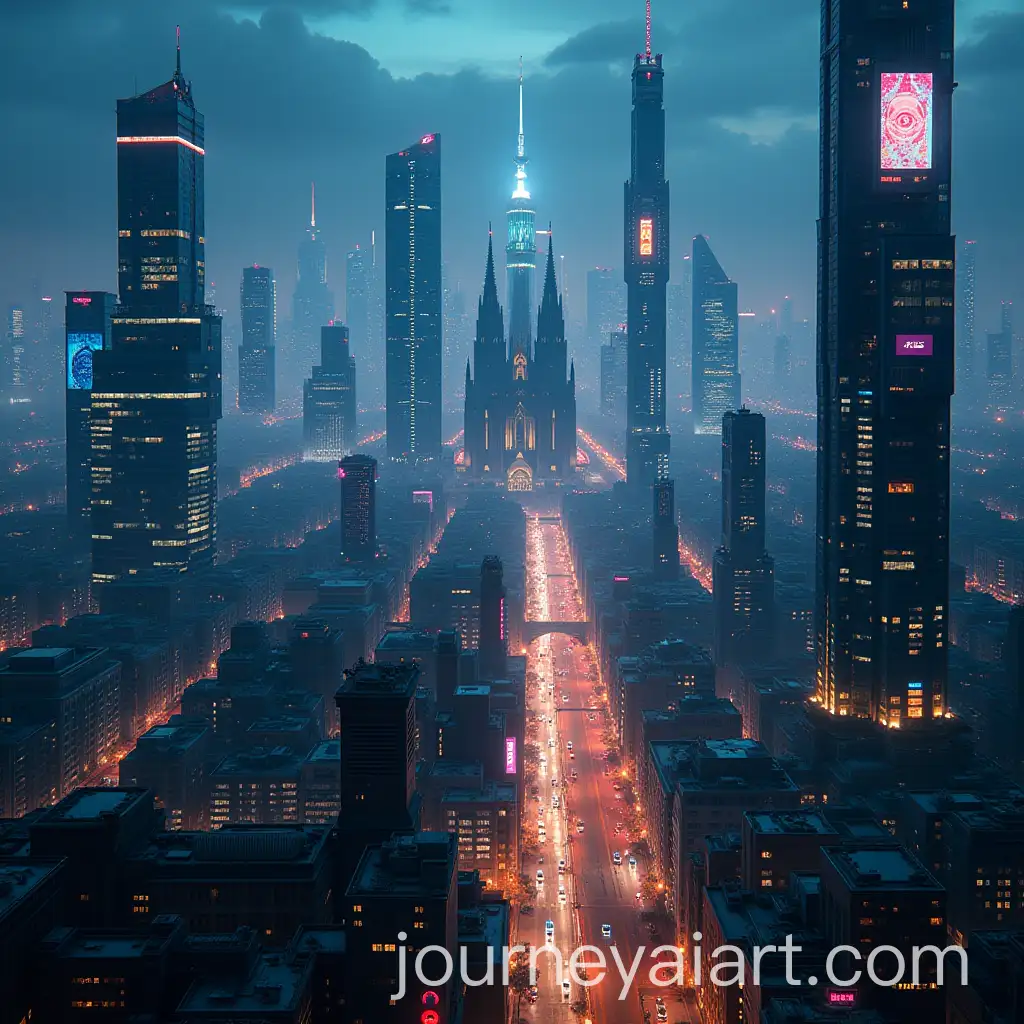 Futuristic-Cologne-Skyline-at-Night-with-Neon-Lights-and-Hovering-Vehicles