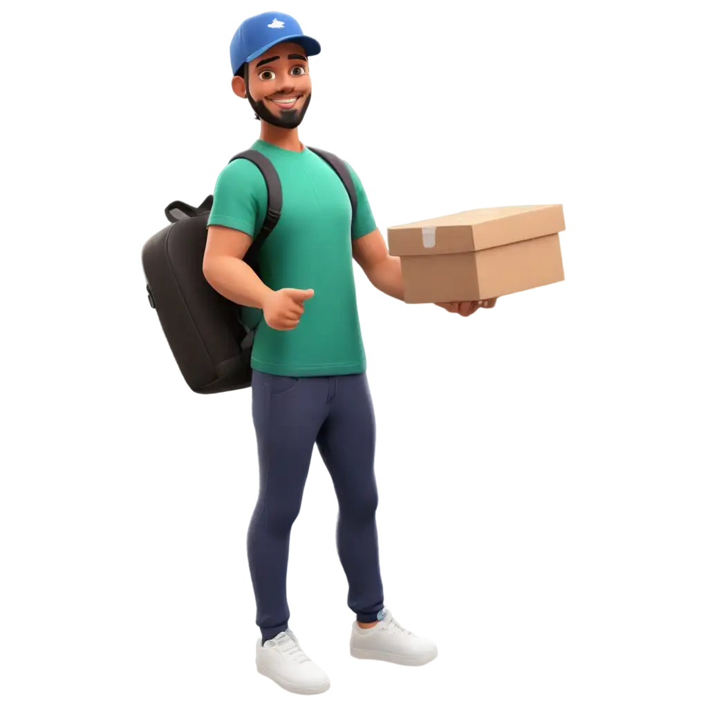 Delivery-Guy-Taking-Pickup-PNG-Image-for-Seamless-Use-in-Logistics-and-Delivery-Projects